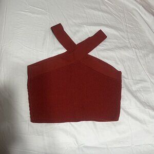 Aritzia Babaton Sculpt Knit Cross Tank Size M